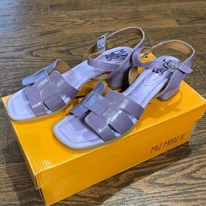 Miz Mooz Oakley Lavender Leather Sandals